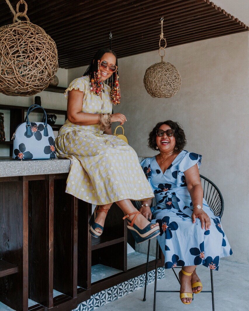 Mother Daughter in Kate Spade Dresses